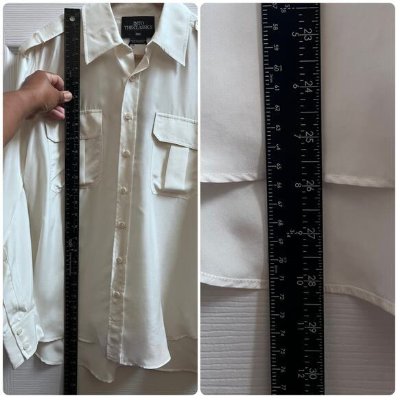 Zara Into The Classics Imperfection Mulberry Silk Button Down Blouse Oversize XS - Picture 11 of 15